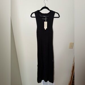 Black Knit Maxi Dress
